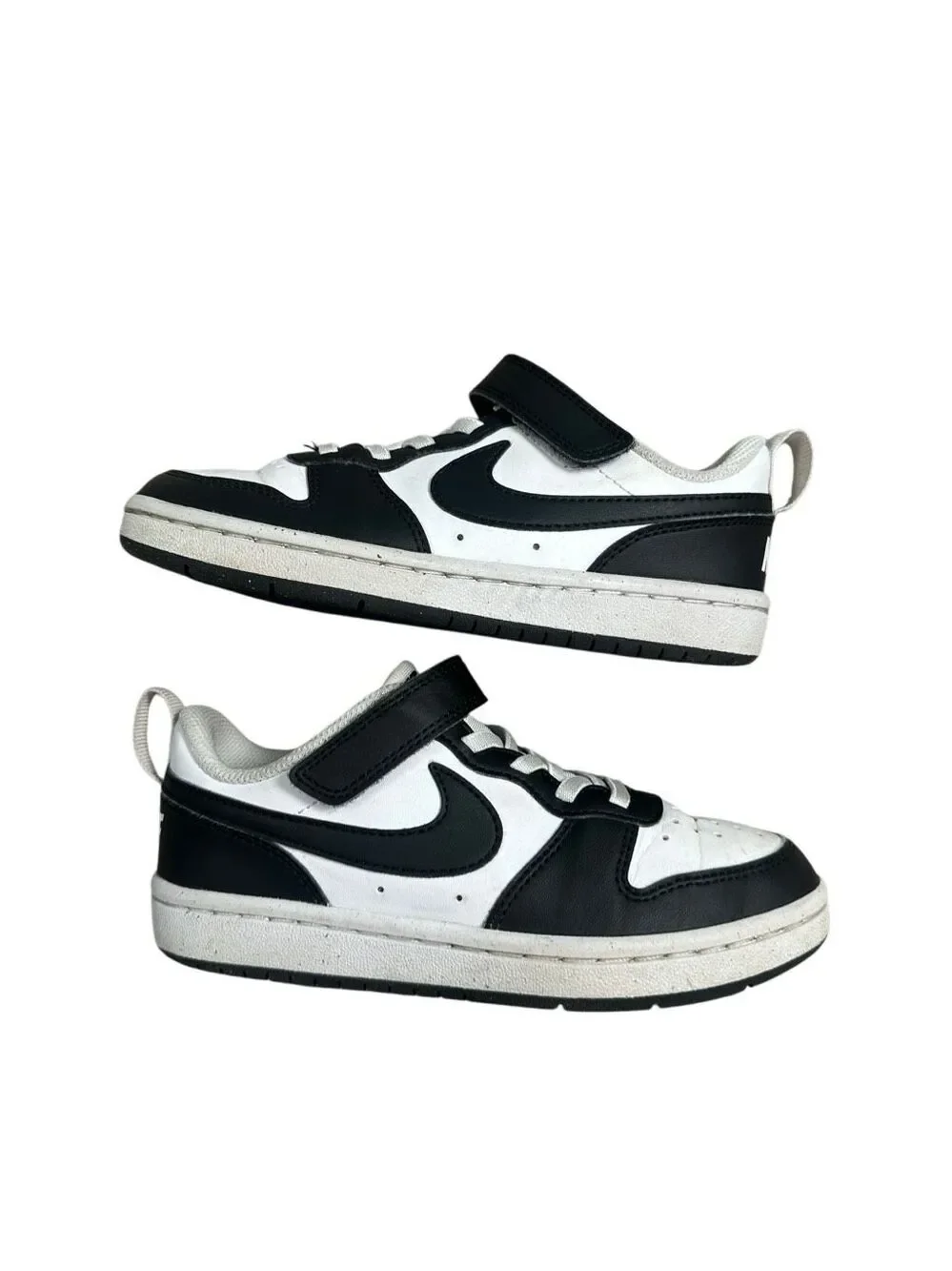 Nike Court Borough Low Recraft Little Kids' Shoes Size 13c Black/White Slip on